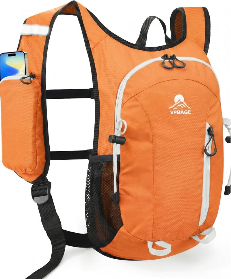 VPBAGE Store Foldable Small Hiking Backpack with 3 Strap Pockets – Lightweight 300D Spill-proof Daypack for Men Women – Packable Small Travel Backpack with Chest Strap & Trekking Pole Holder – Durable Outdoor Bag - Image 1
